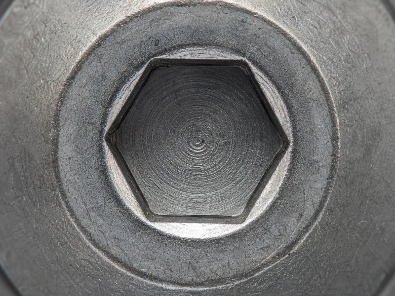 Innensechskant (Inbus) — Detailaufnahme